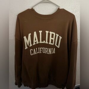 Brandy Melville Brown Crewneck Sweater